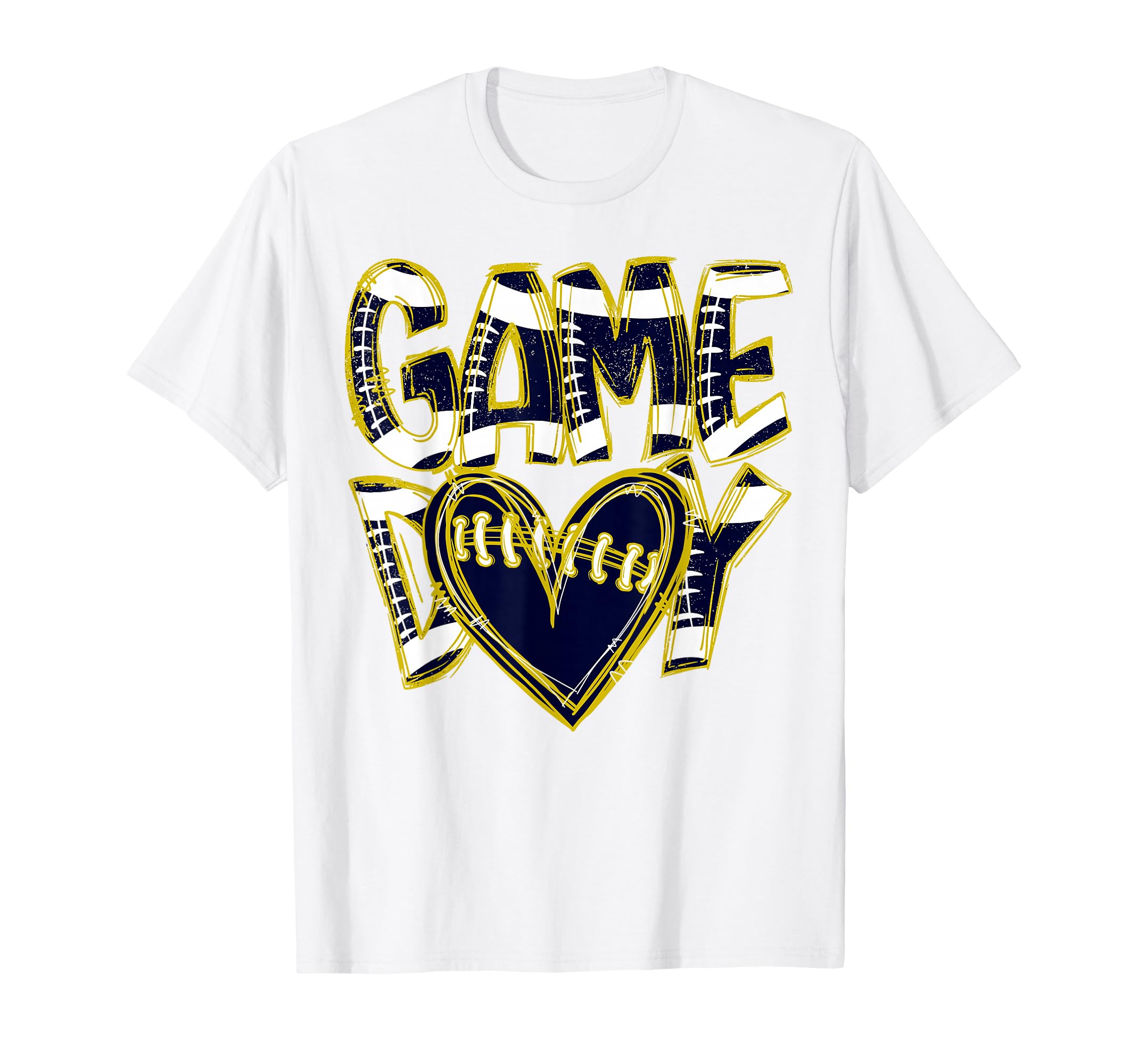 Game Day Football Team Spirit Blue And T-Shirt - Unique Graphic Men Women - T-Shirt, Sweatshirt, Hoodie