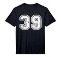 Number 39 Distressed Number T-Shirt - Aesthetic Graphic for Adults - T-Shirt, Sweatshirt, Hoodie