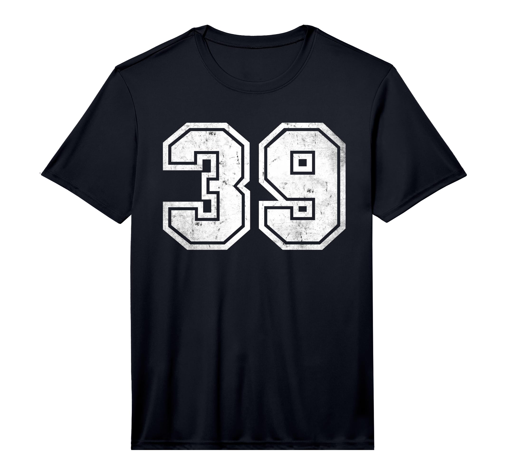 Number 39 Distressed Number T-Shirt - Aesthetic Graphic for Adults - T-Shirt, Sweatshirt, Hoodie