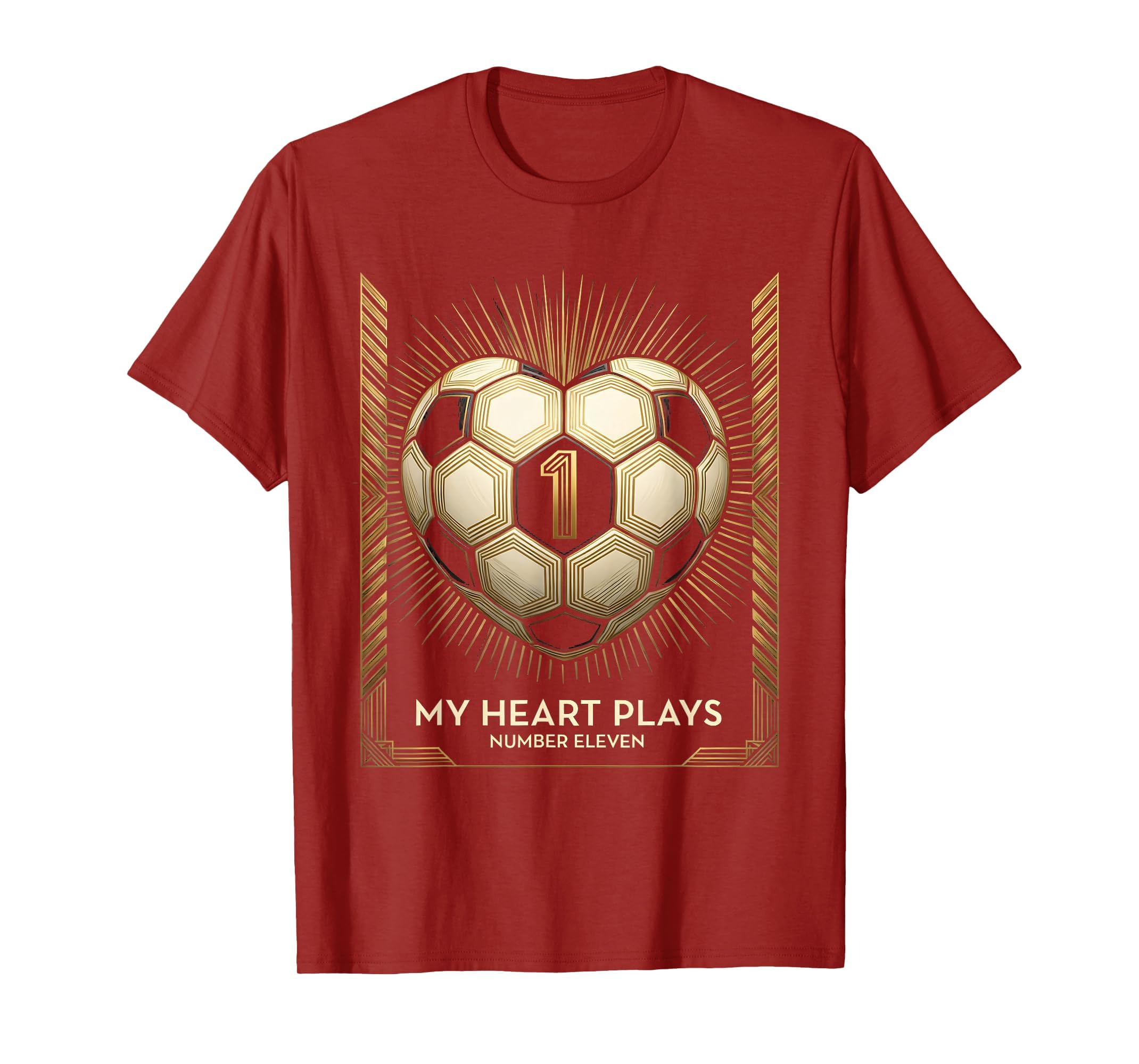 My Heart Plays Number Eleven Soccer Mom T-Shirt - Unique Graphic for Adults - T-Shirt, Sweatshirt, Hoodie