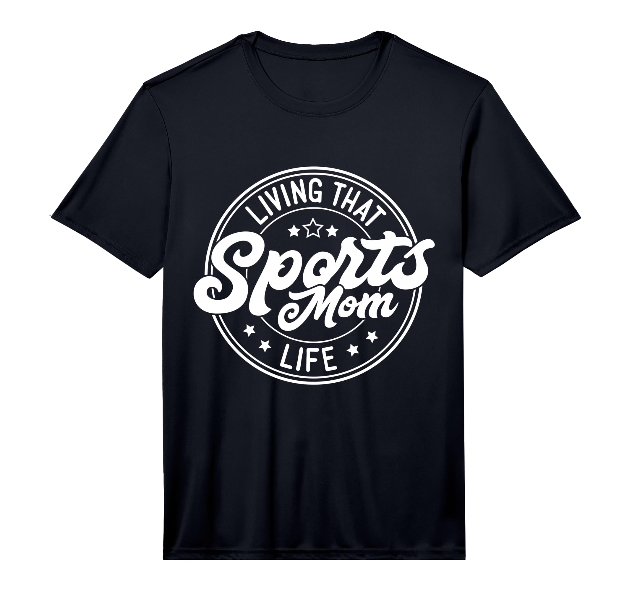 Living That Sports Mom Life Funny T-Shirt - Minimalist Print for Adults - T-Shirt, Sweatshirt, Hoodie