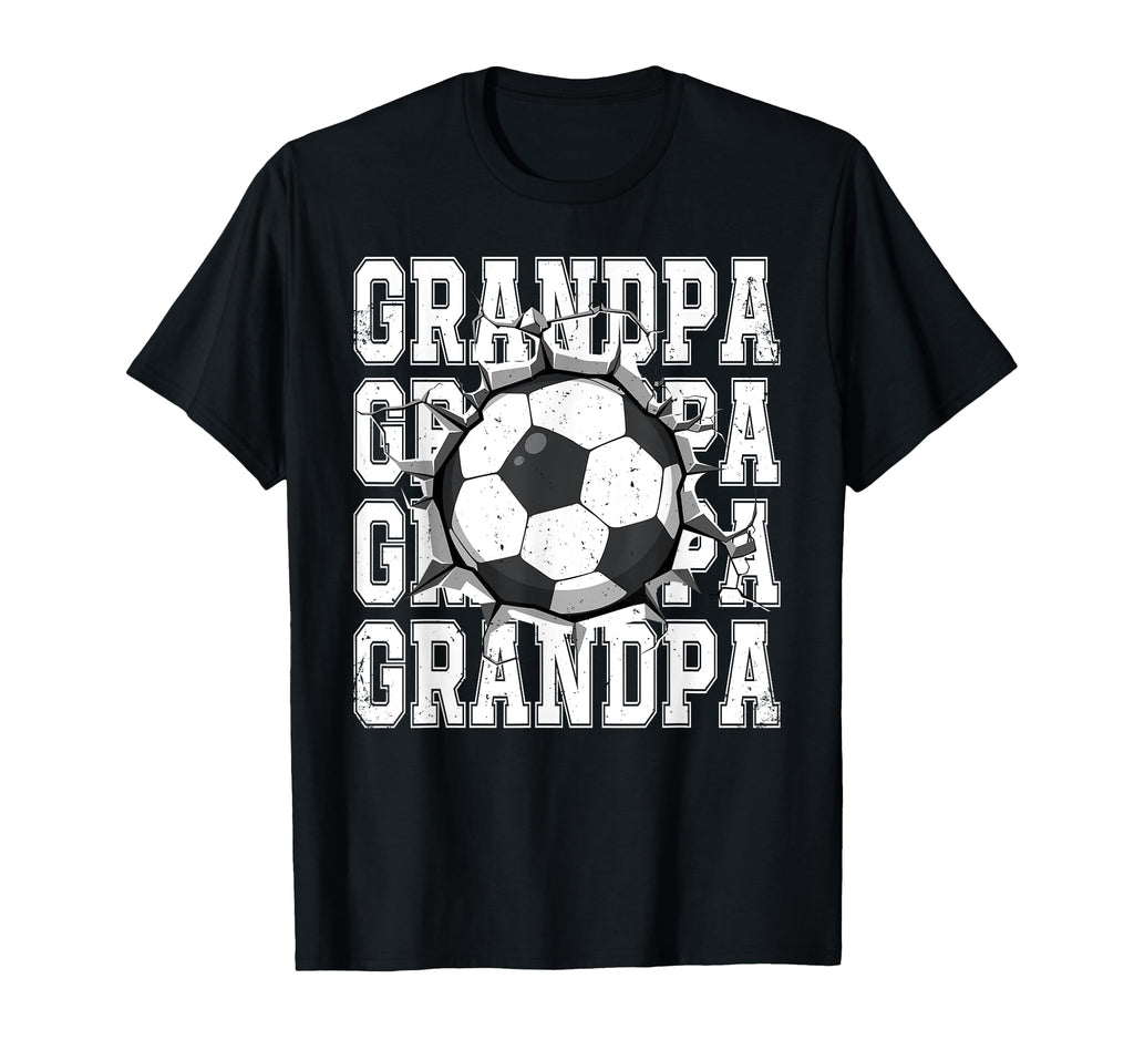 Soccer Grandpa Cracked Wall Family T-Shirt - Streetwear Style Unisex - T-Shirt, Sweatshirt, Hoodie