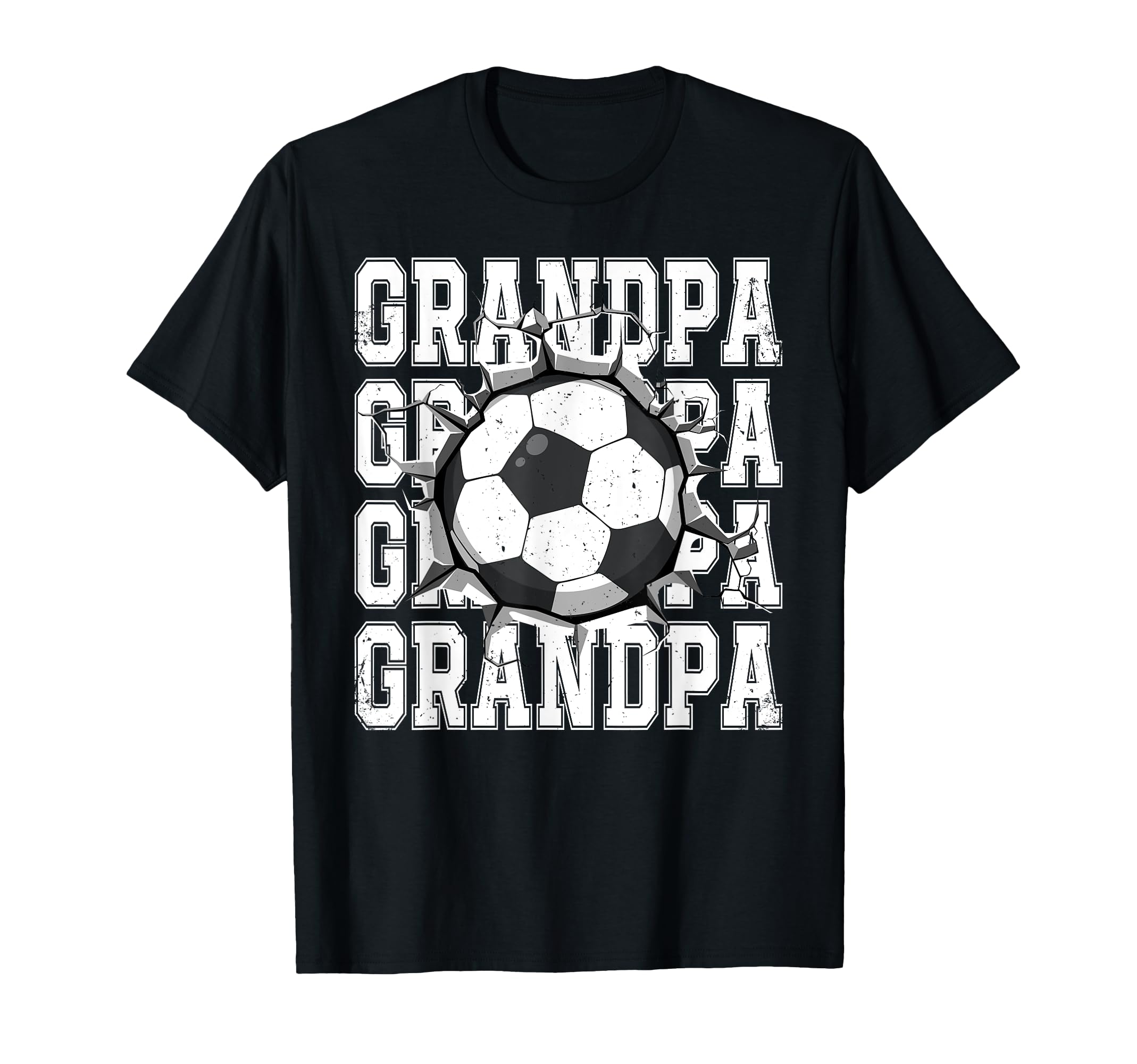 Soccer Grandpa Cracked Wall Family T-Shirt - Streetwear Style Unisex - T-Shirt, Sweatshirt, Hoodie