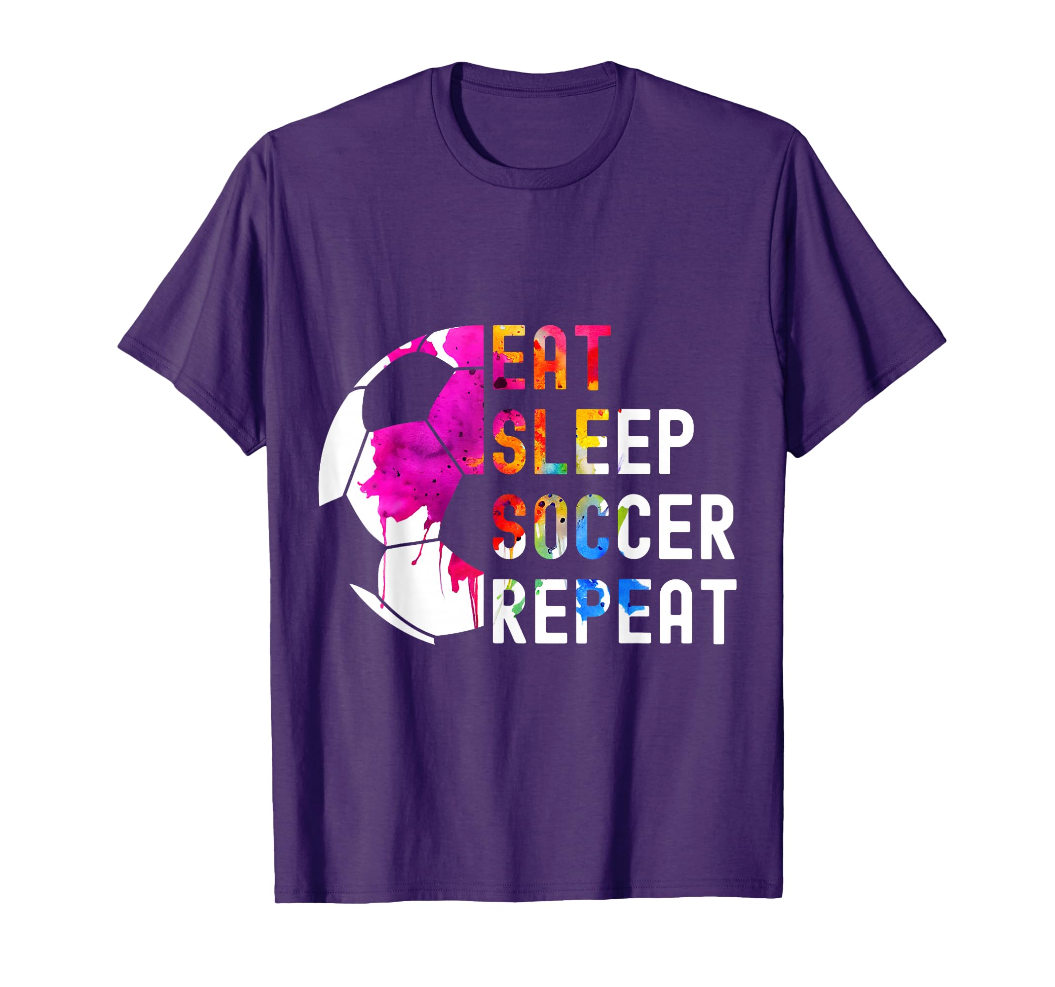 Eat Sleep Soccer Repeat Soccer T-Shirt - Novelty Apparel for Adults - T-Shirt, Sweatshirt, Hoodie