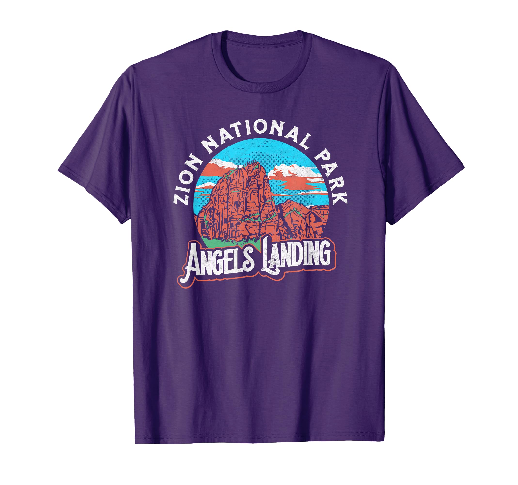 Angels Landing Zion National Park 80S T-Shirt - Unique Graphic Men Women - T-Shirt, Sweatshirt, Hoodie
