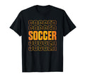 Gold Soccer Stacked Soccer Lovers T-Shirt - Aesthetic Graphic Men Women - T-Shirt, Sweatshirt, Hoodie