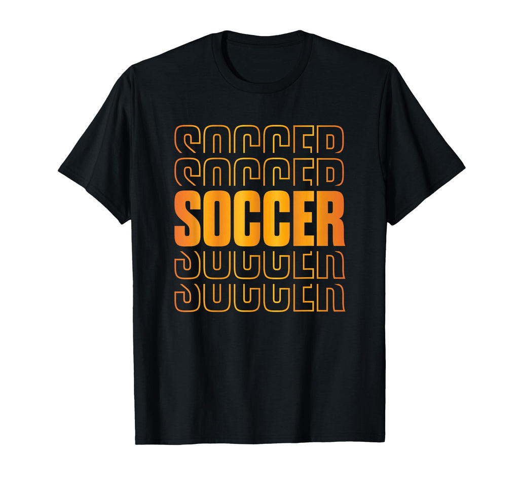 Gold Soccer Stacked Soccer Lovers T-Shirt - Custom Art Print for Adults - T-Shirt, Sweatshirt, Hoodie