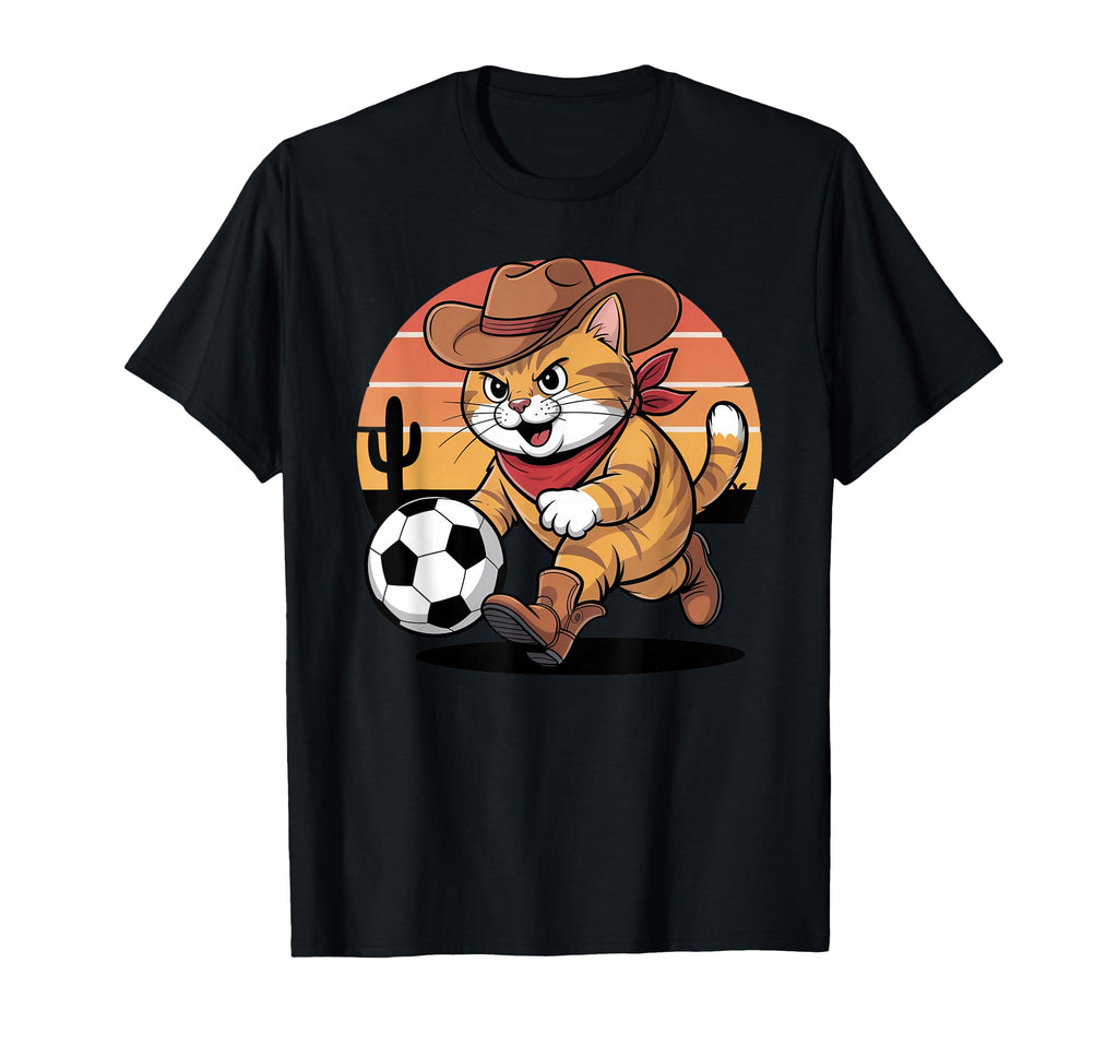 Cat Funny Cat Gang Cat Playing Soccer T-Shirt - Custom Art Print Unisex - T-Shirt, Sweatshirt, Hoodie