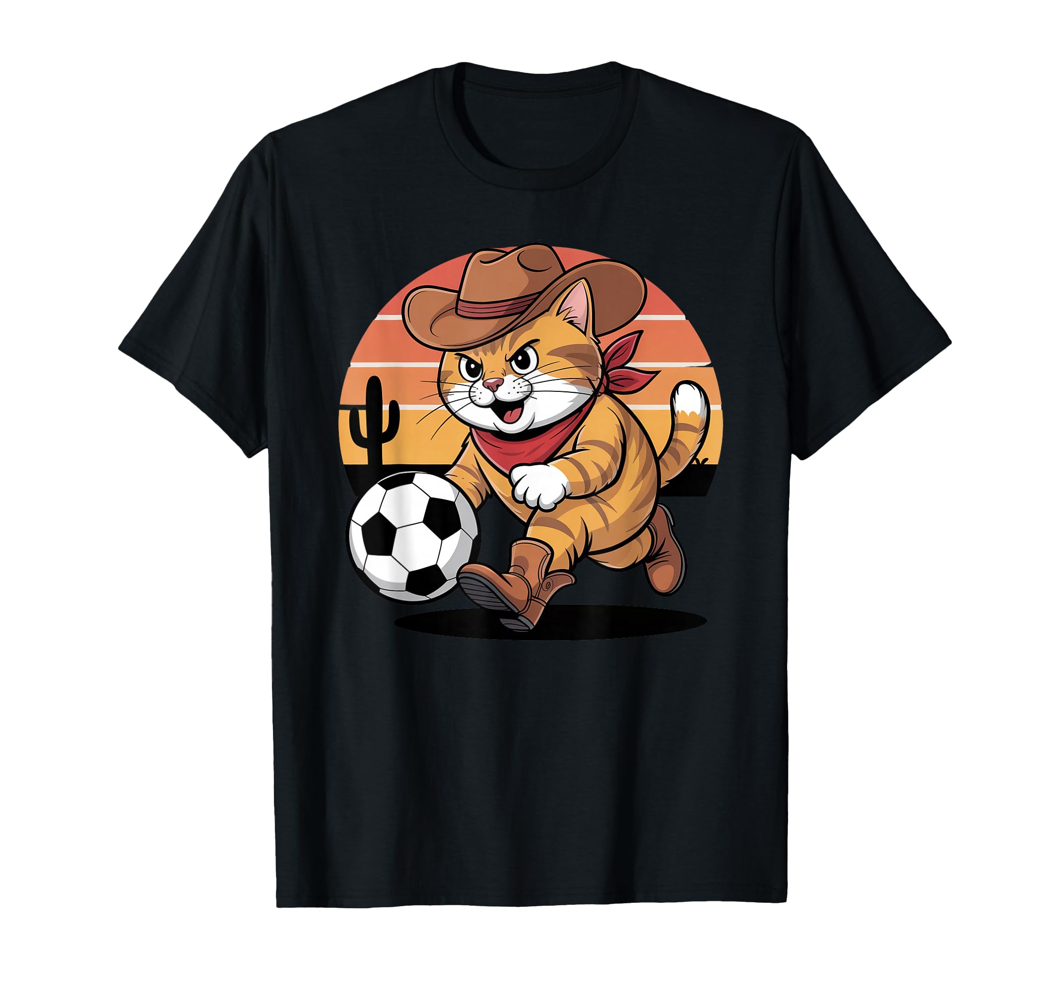 Cat Funny Cat Gang Cat Playing Soccer T-Shirt - Custom Art Print Unisex - T-Shirt, Sweatshirt, Hoodie