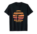 Santa Diego California Surf Surfing T-Shirt - Minimalist Print for Adults - T-Shirt, Sweatshirt, Hoodie