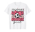 Groovy Soccer Coquette Bow Soccer T-Shirt - Unique Graphic Unisex - T-Shirt, Sweatshirt, Hoodie