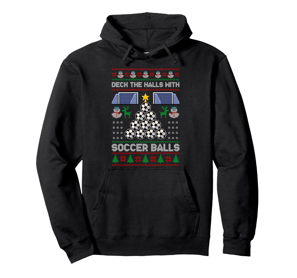 Deck Hall Soccer Balls Ugly Soccer Pajama Hoodie - Custom Art Print Unisex - T-Shirt, Sweatshirt, Hoodie