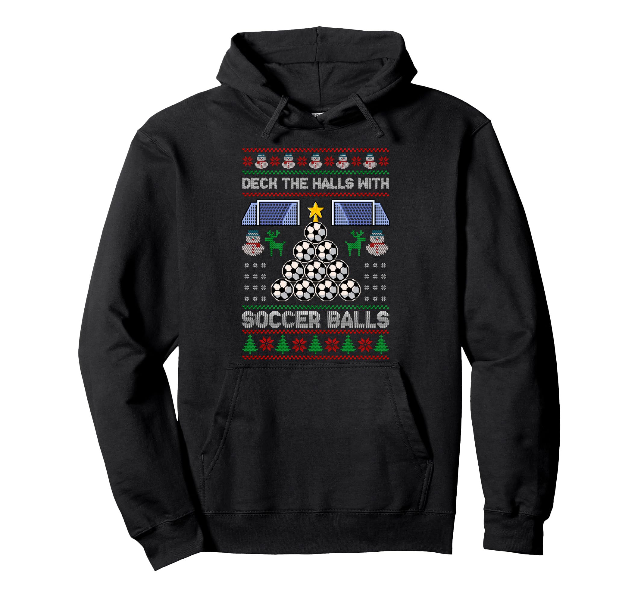 Deck Hall Soccer Balls Ugly Soccer Pajama Hoodie - Custom Art Print Unisex - T-Shirt, Sweatshirt, Hoodie