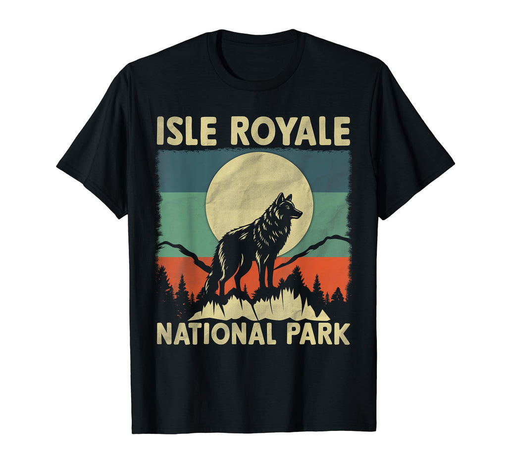 Wolf Isle Royale National Park T-Shirt - Aesthetic Graphic for Adults - T-Shirt, Sweatshirt, Hoodie