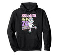 70Th Birthday Roller Skate Party Hoodie - Aesthetic Graphic for Adults - T-Shirt, Sweatshirt, Hoodie