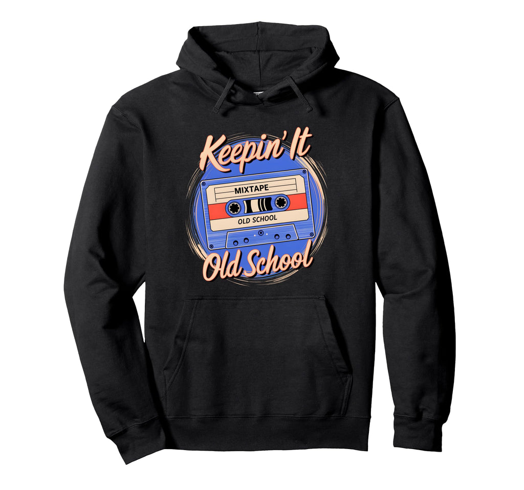 Old School Hip Hop 80S 90S Cassette Hoodie - Custom Art Print for Adults - T-Shirt, Sweatshirt, Hoodie