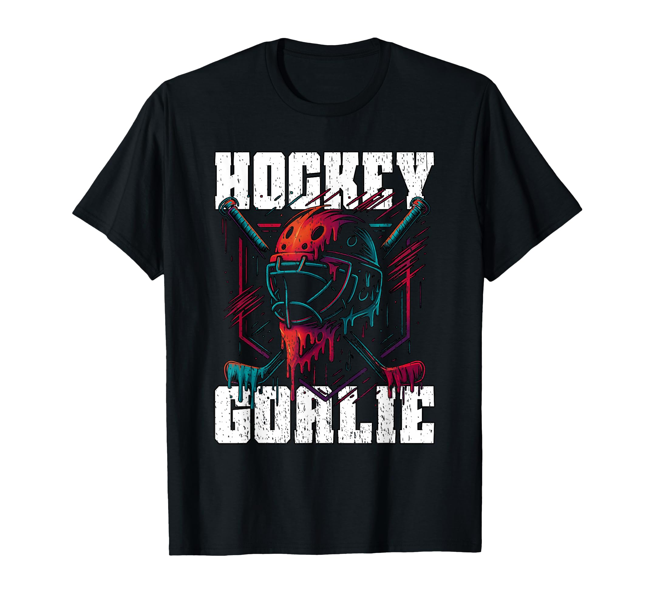 Hockey Goalie Athletes Goal Keepers T-Shirt - Custom Art Print for Adults - T-Shirt, Sweatshirt, Hoodie