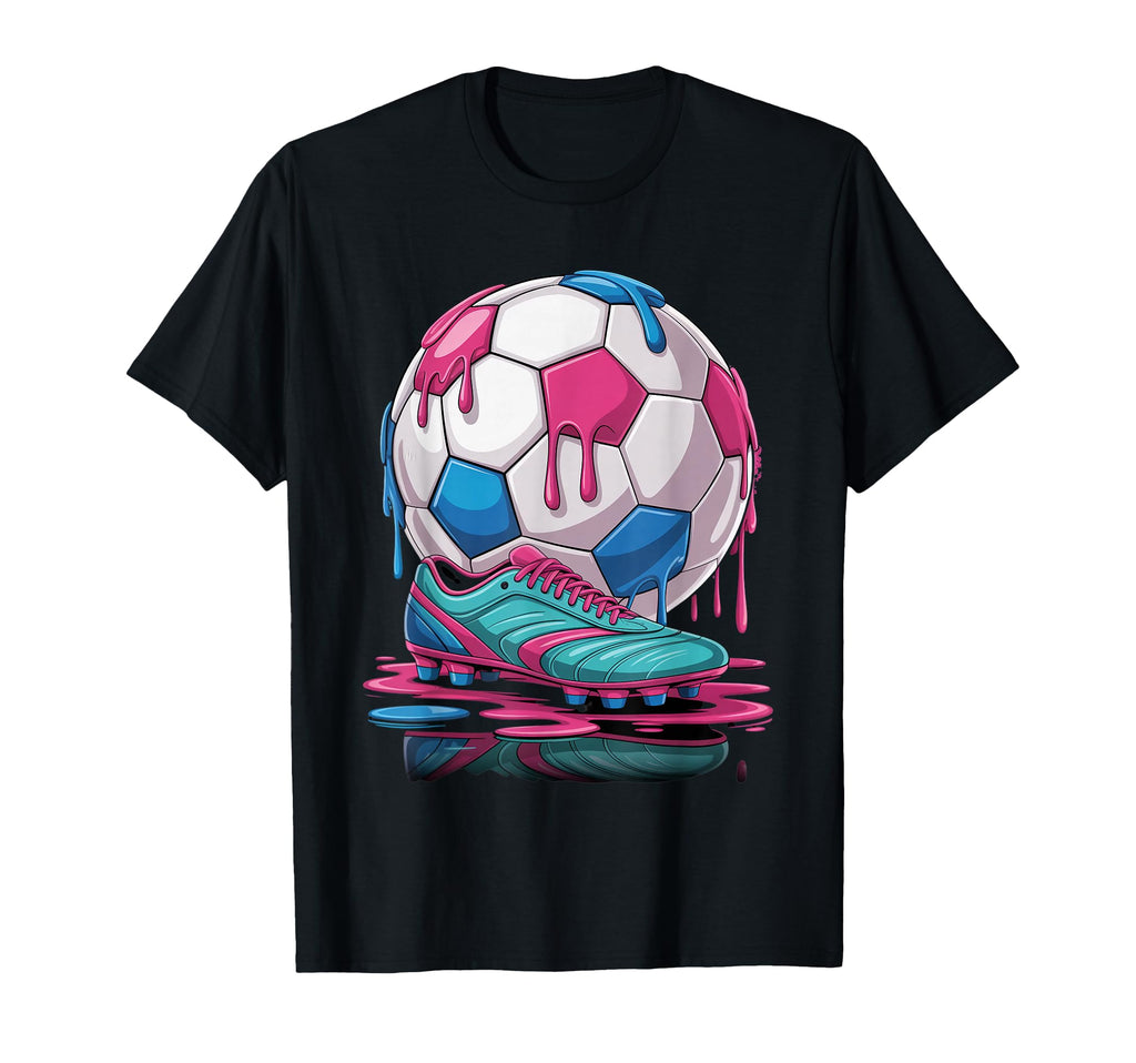 Soccer Ball Drip Ice Cream Drip Game T-Shirt - Novelty Apparel for Adults - T-Shirt, Sweatshirt, Hoodie