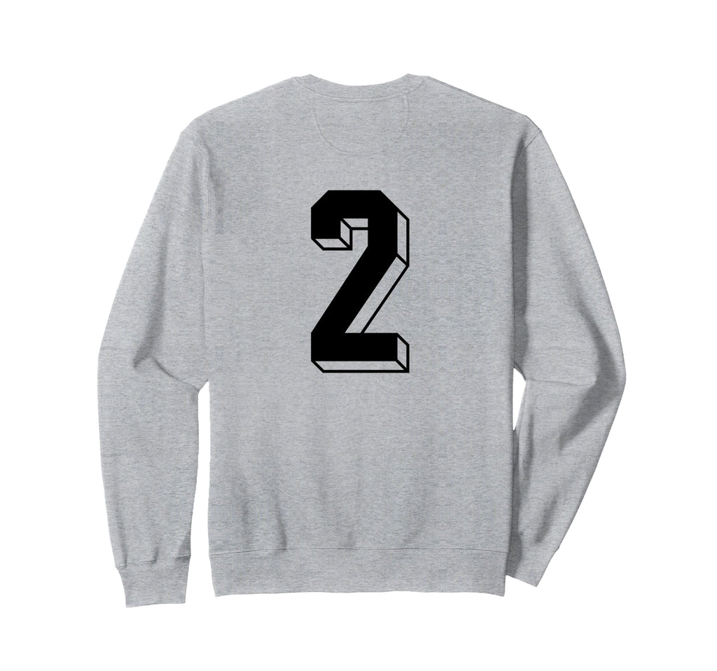 Number 2 Backside 80S 90S Team Sweatshirt - Custom Art Print for Adults - T-Shirt, Sweatshirt, Hoodie