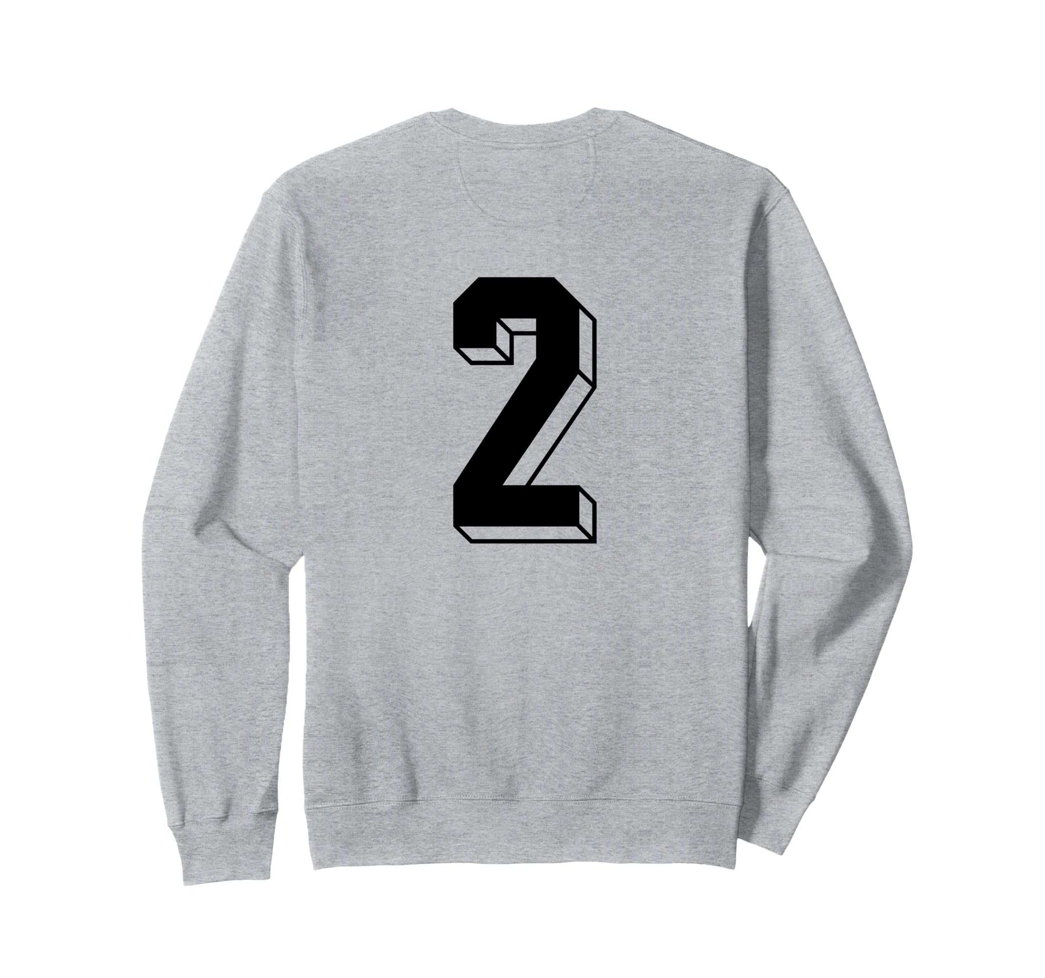 Number 2 Backside 80S 90S Team Sweatshirt - Custom Art Print for Adults - T-Shirt, Sweatshirt, Hoodie