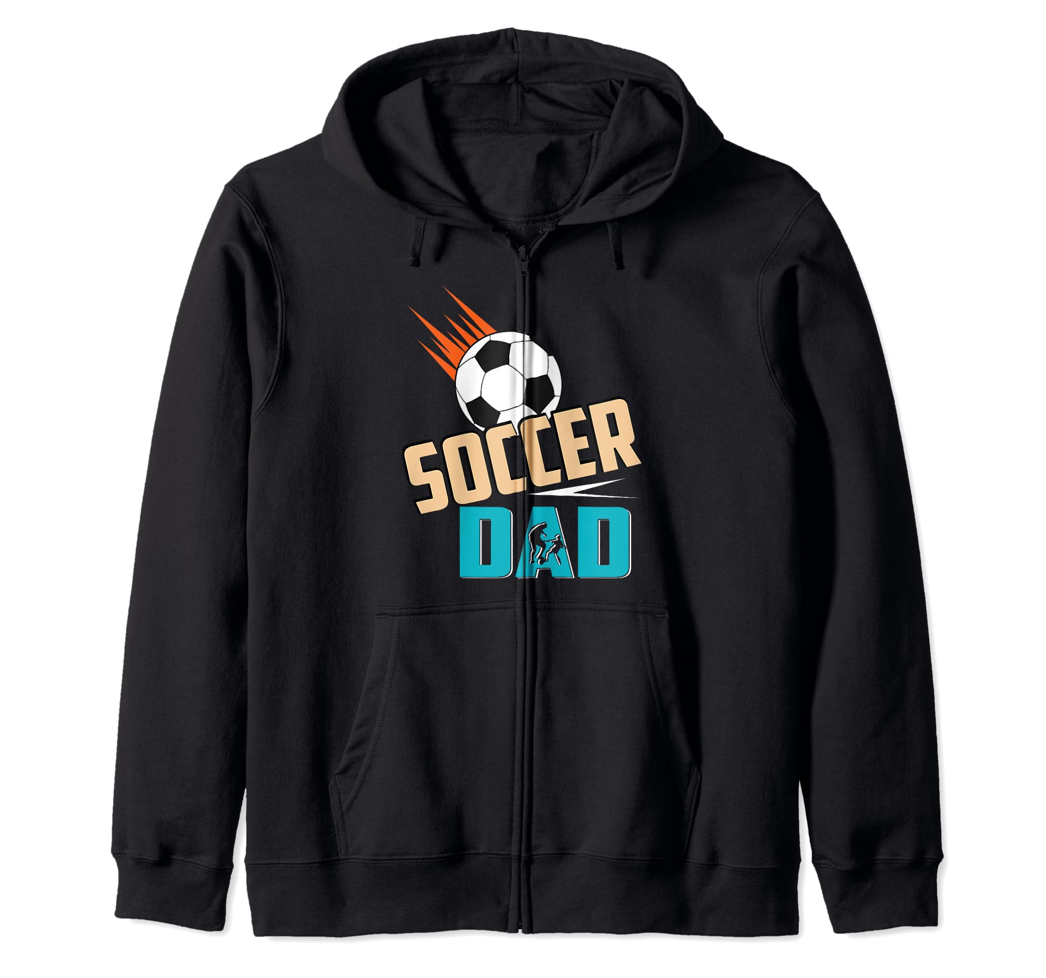 Soccer Dad Sports Team Ball Goal Gift Hoodie - Trendy Graphic for Adults - T-Shirt, Sweatshirt, Hoodie