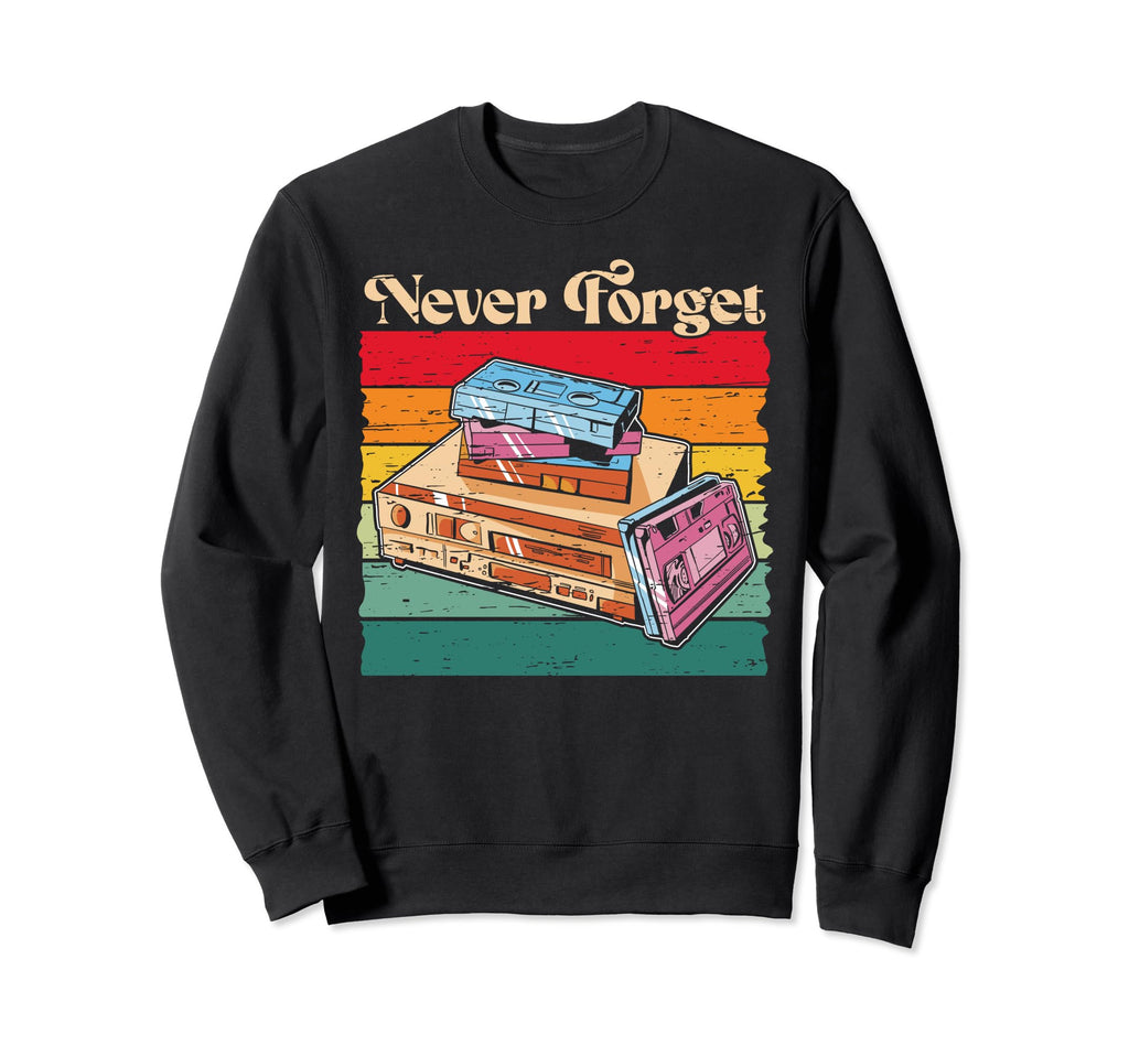 Vhs Cassette Tape Sweatshirt - Aesthetic Graphic Men Women - T-Shirt, Sweatshirt, Hoodie