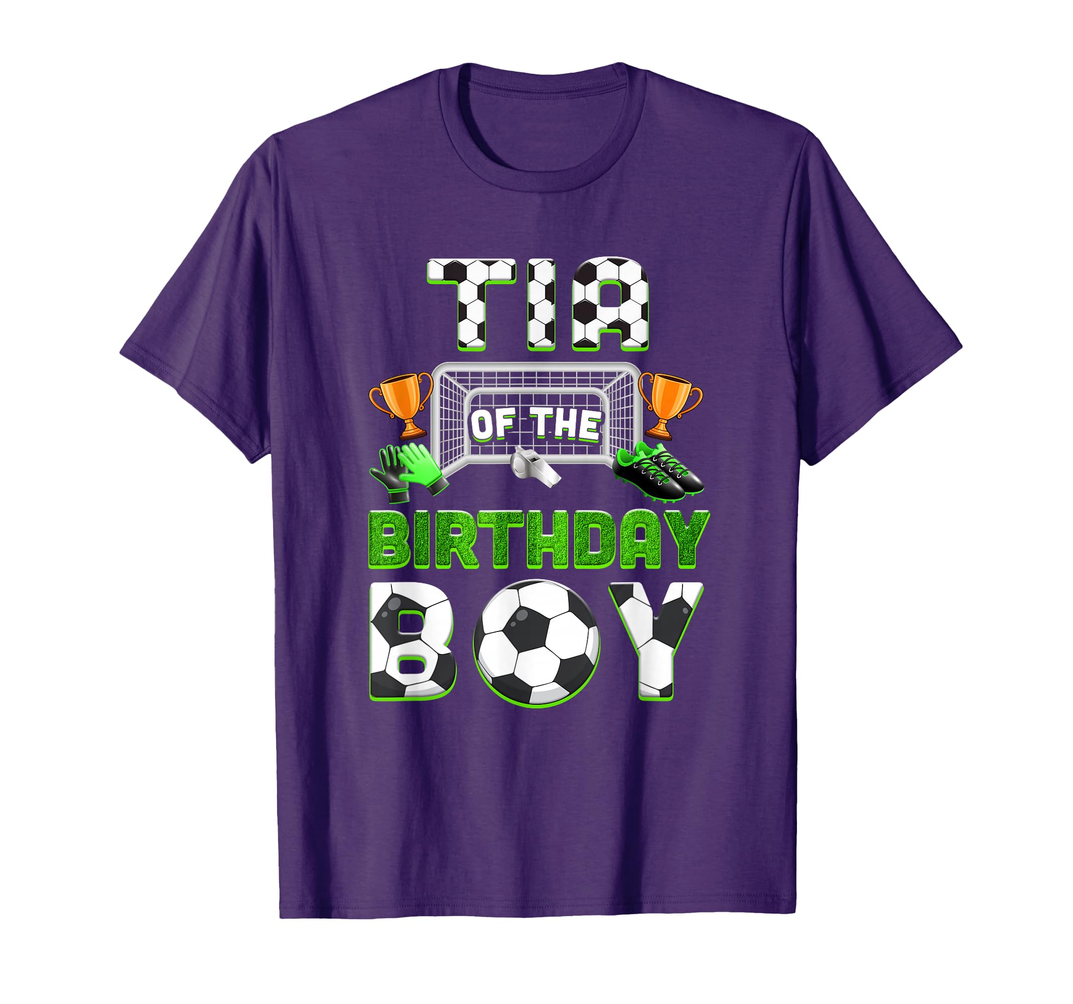 Tia Birthday Soccer Family Matching Party T-Shirt - Unique Graphic Unisex - T-Shirt, Sweatshirt, Hoodie