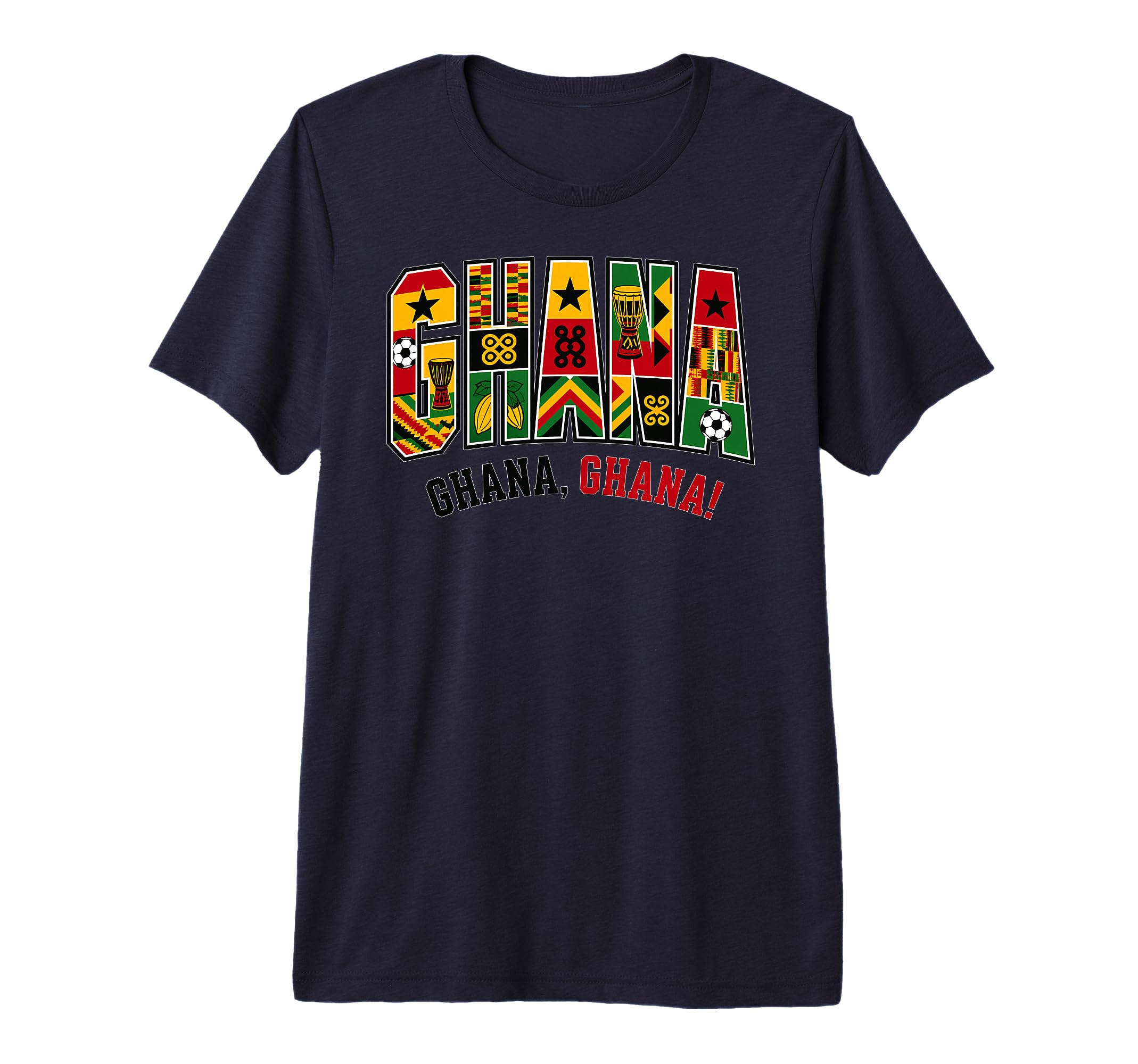 Ghana Soccer 2026 Ghanaian Fans Tri Blend T-Shirt - Trendy Graphic Unisex - T-Shirt, Sweatshirt, Hoodie