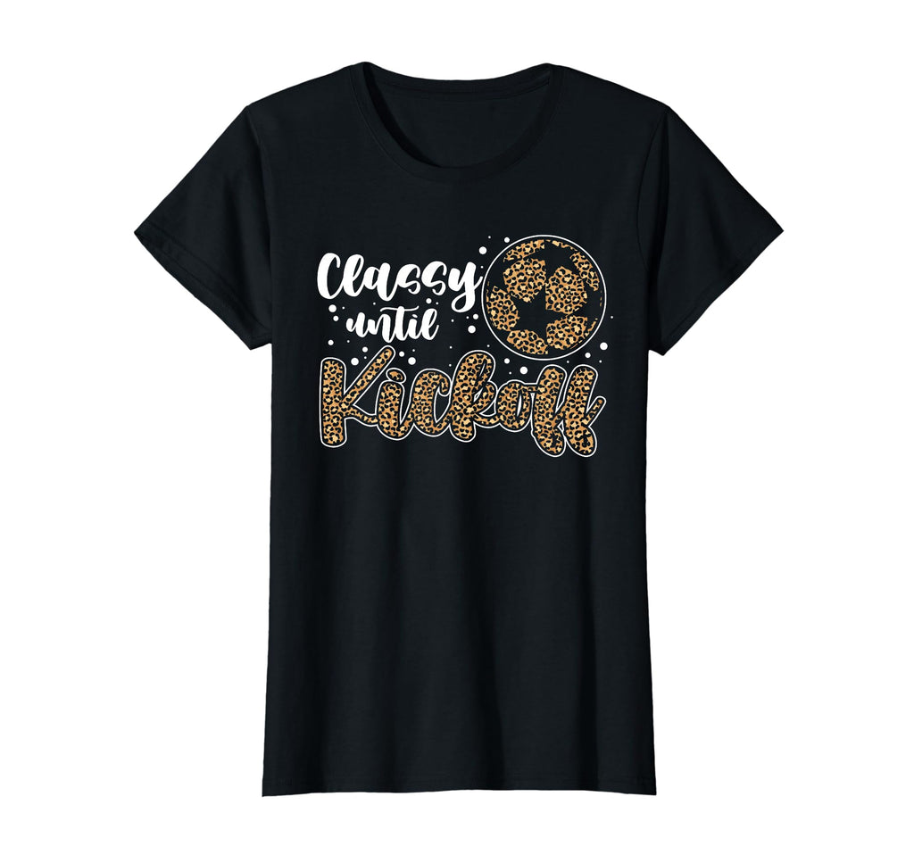 Funny Soccer Lover Leopard Pattern T-Shirt - Aesthetic Graphic Unisex - T-Shirt, Sweatshirt, Hoodie