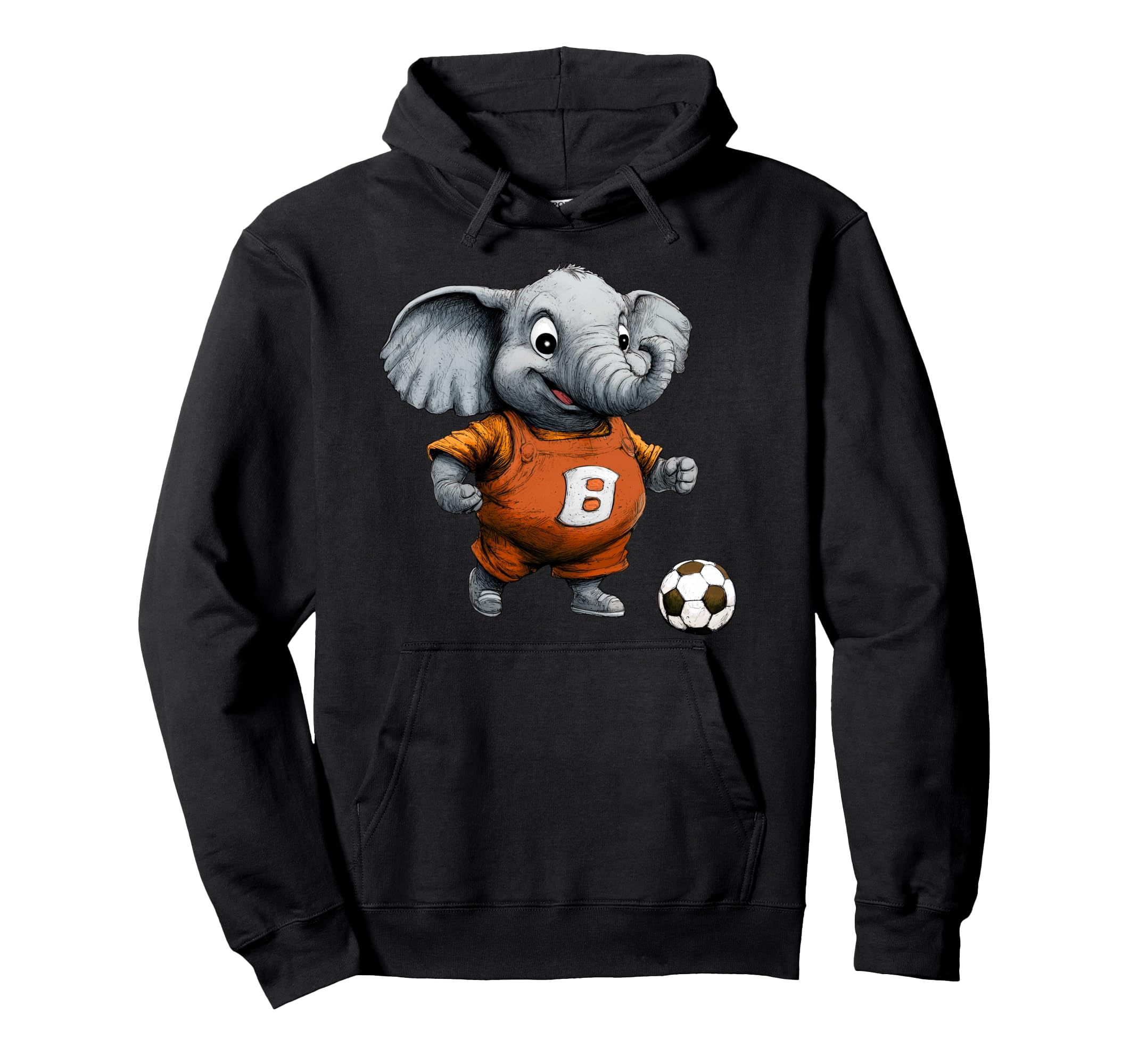 Football Elephants Hoodie - Trendy Graphic for Adults - T-Shirt, Sweatshirt, Hoodie