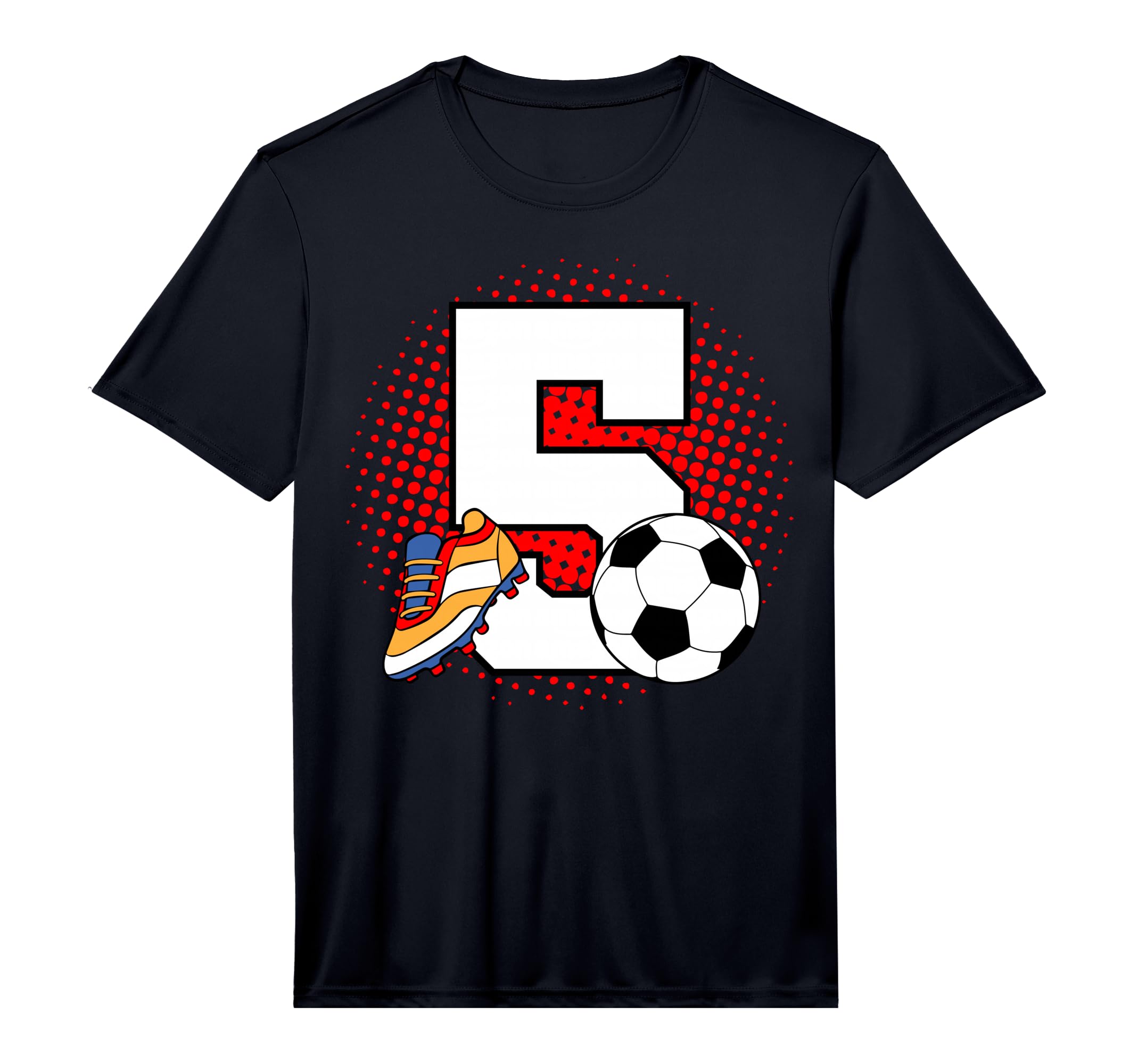 5 Soccer Birthday Player Bday T-Shirt - Fun Novelty Design for Adults - T-Shirt, Sweatshirt, Hoodie