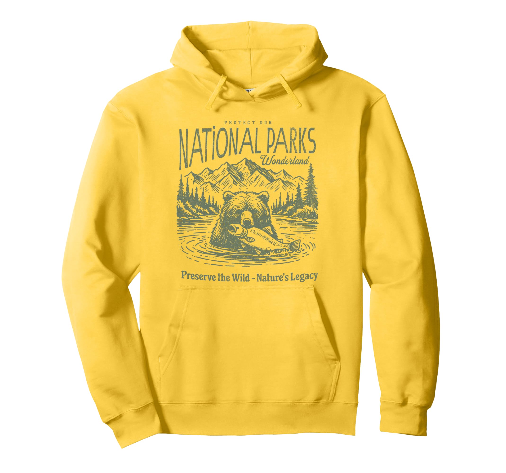Protect National Parks Defend Hiking Hoodie - Novelty Apparel for Adults - T-Shirt, Sweatshirt, Hoodie