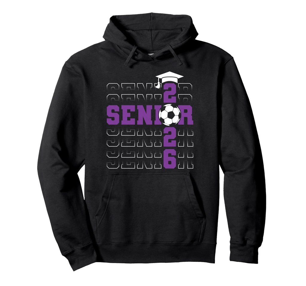 Senior 2026 Graduate Class 2026 Soccer Hoodie - Minimalist Print Men Women - T-Shirt, Sweatshirt, Hoodie