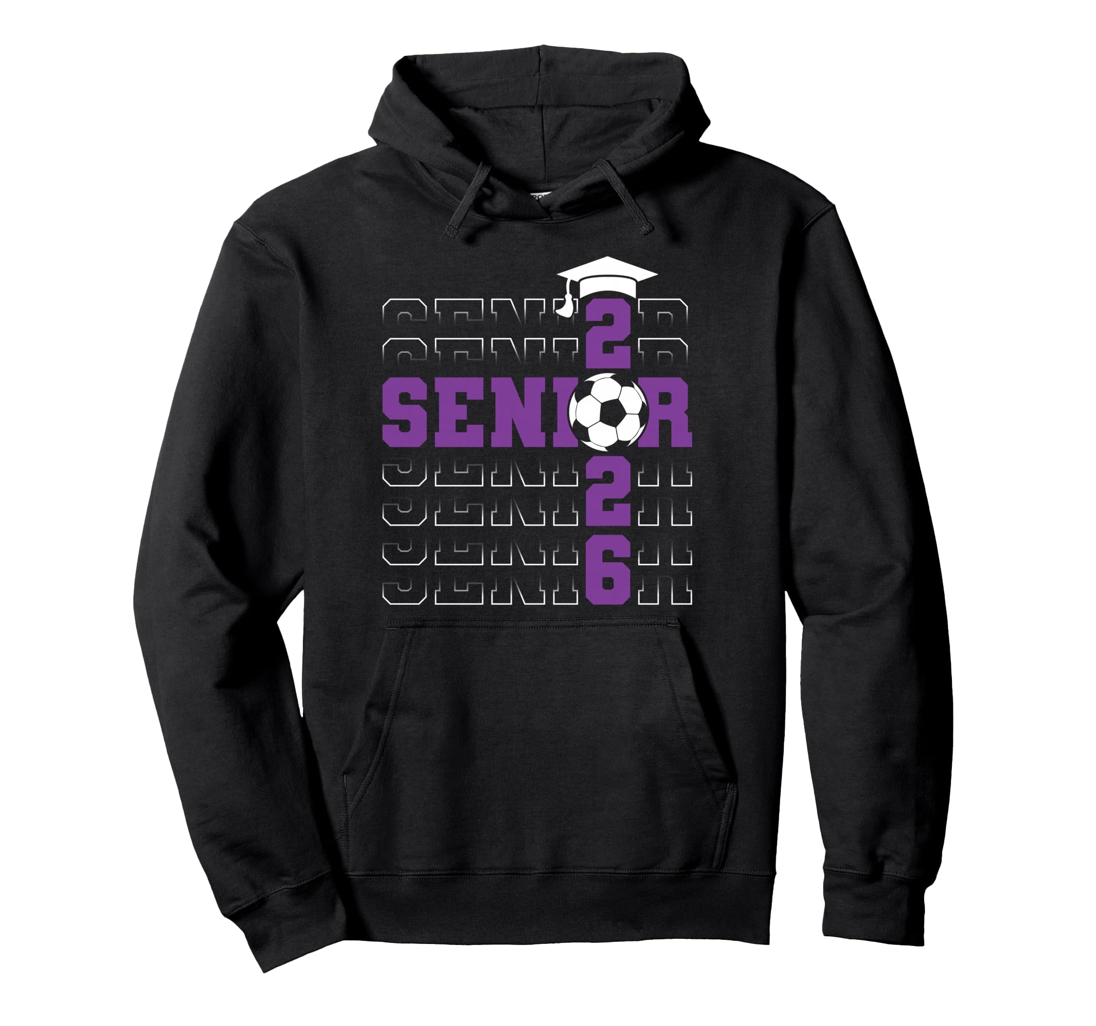 Senior 2026 Graduate Class 2026 Soccer Hoodie - Minimalist Print Men Women - T-Shirt, Sweatshirt, Hoodie