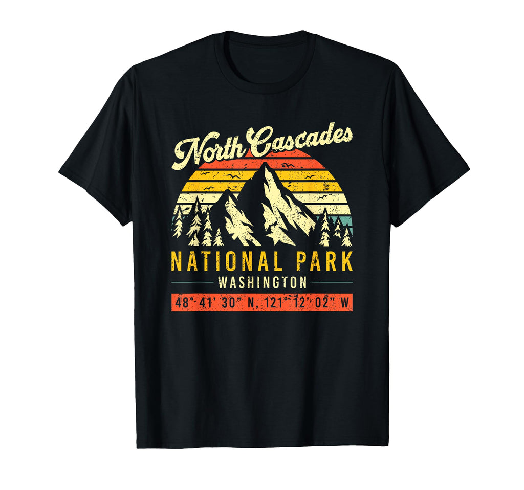 North Cascades Washington National Park T-Shirt - Graphic Print Men Women - T-Shirt, Sweatshirt, Hoodie