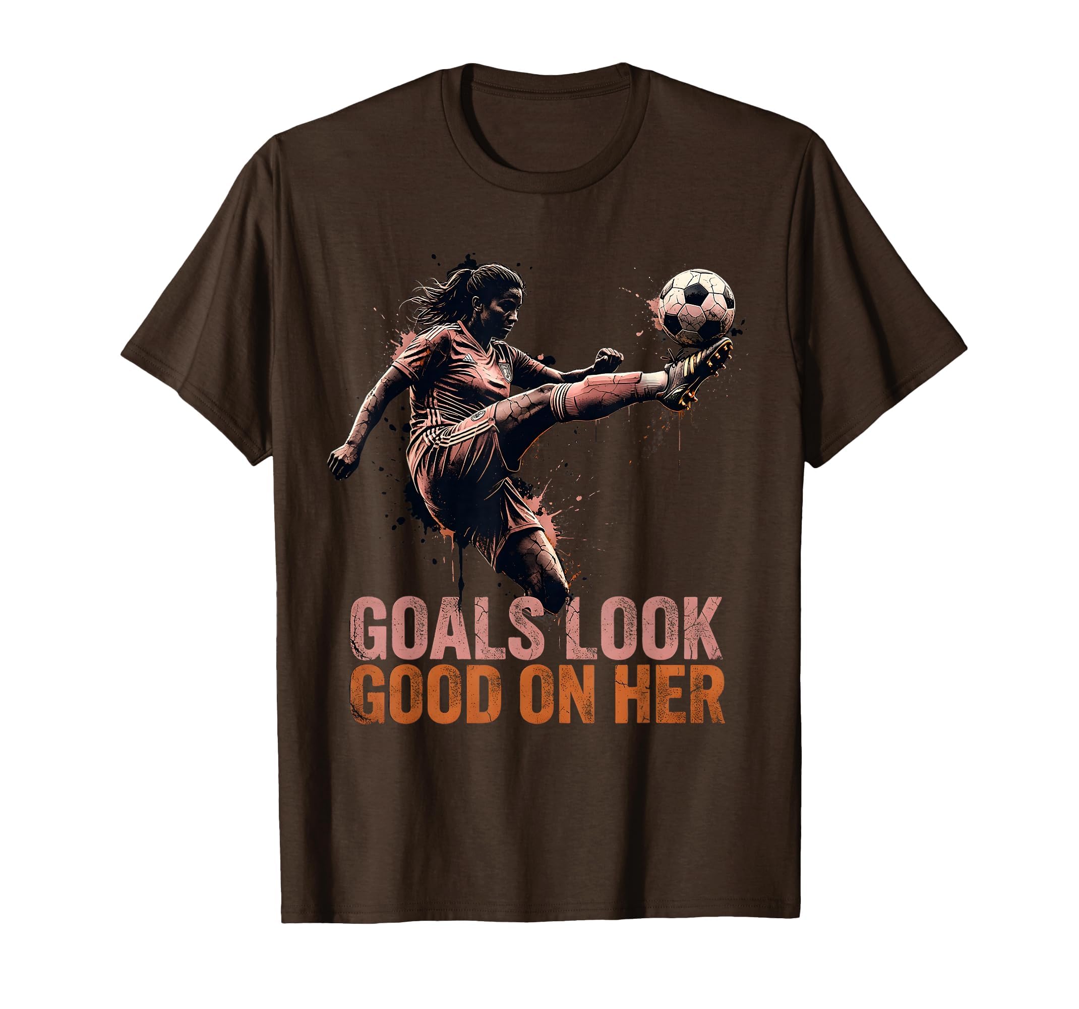 Goals Good Her Womens Soccer T-Shirt - Novelty Apparel for Adults - T-Shirt, Sweatshirt, Hoodie