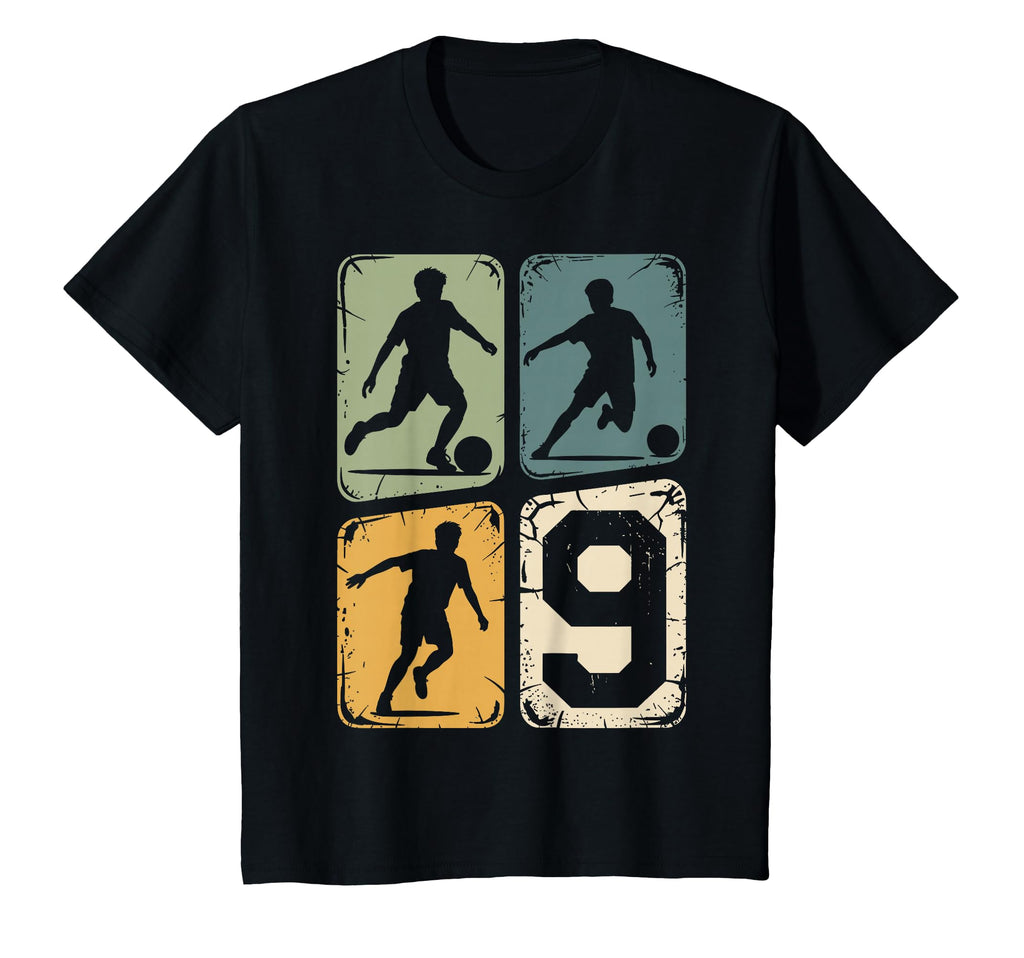 9Th Birthday 9 Soccer Player T-Shirt - Casual Everyday Wear Men Women - T-Shirt, Sweatshirt, Hoodie