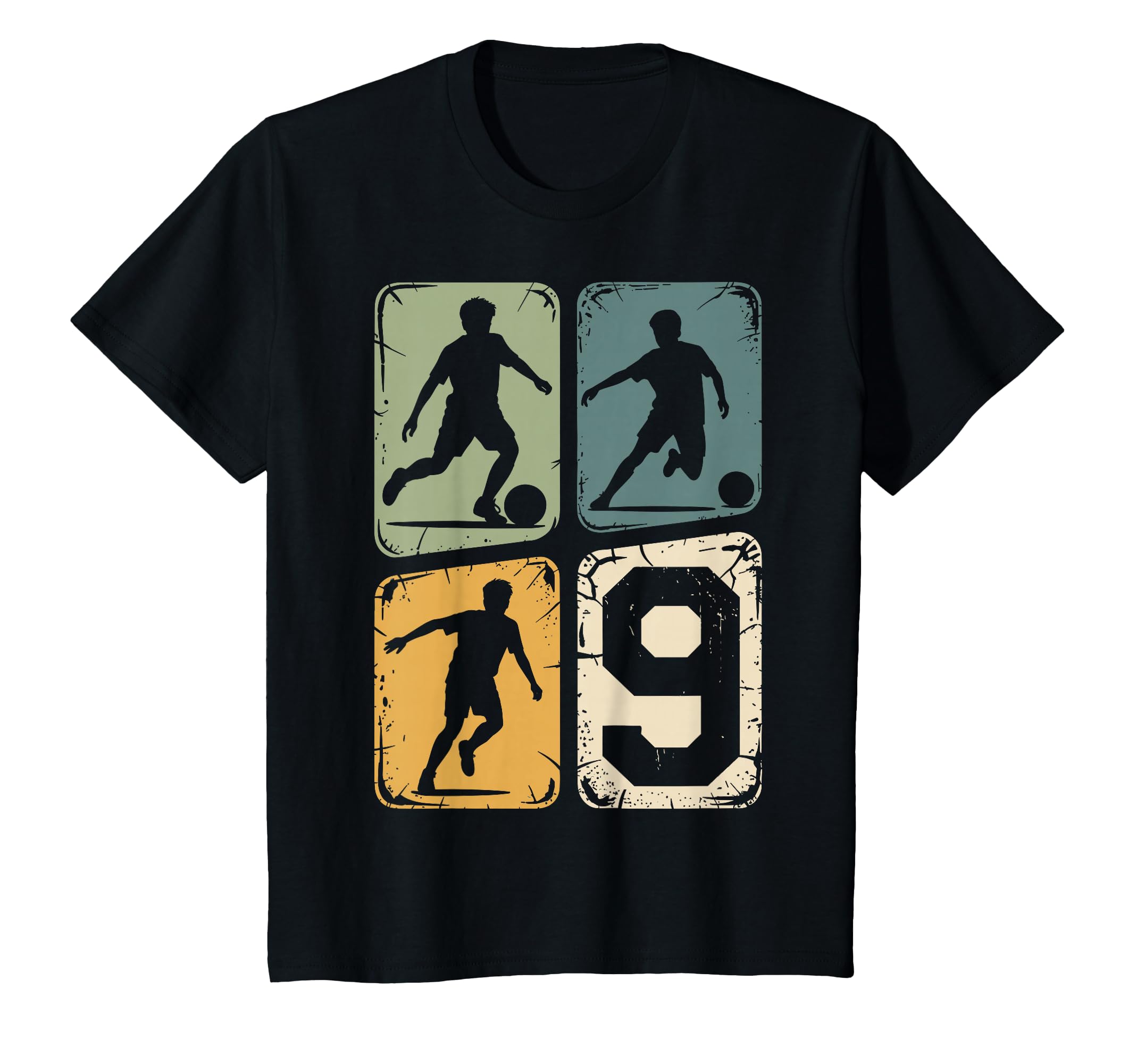 9Th Birthday 9 Soccer Player T-Shirt - Casual Everyday Wear Men Women - T-Shirt, Sweatshirt, Hoodie