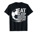 Eat Sleep Soccer Repeat Soccer Player T-Shirt - Custom Art Print Unisex - T-Shirt, Sweatshirt, Hoodie