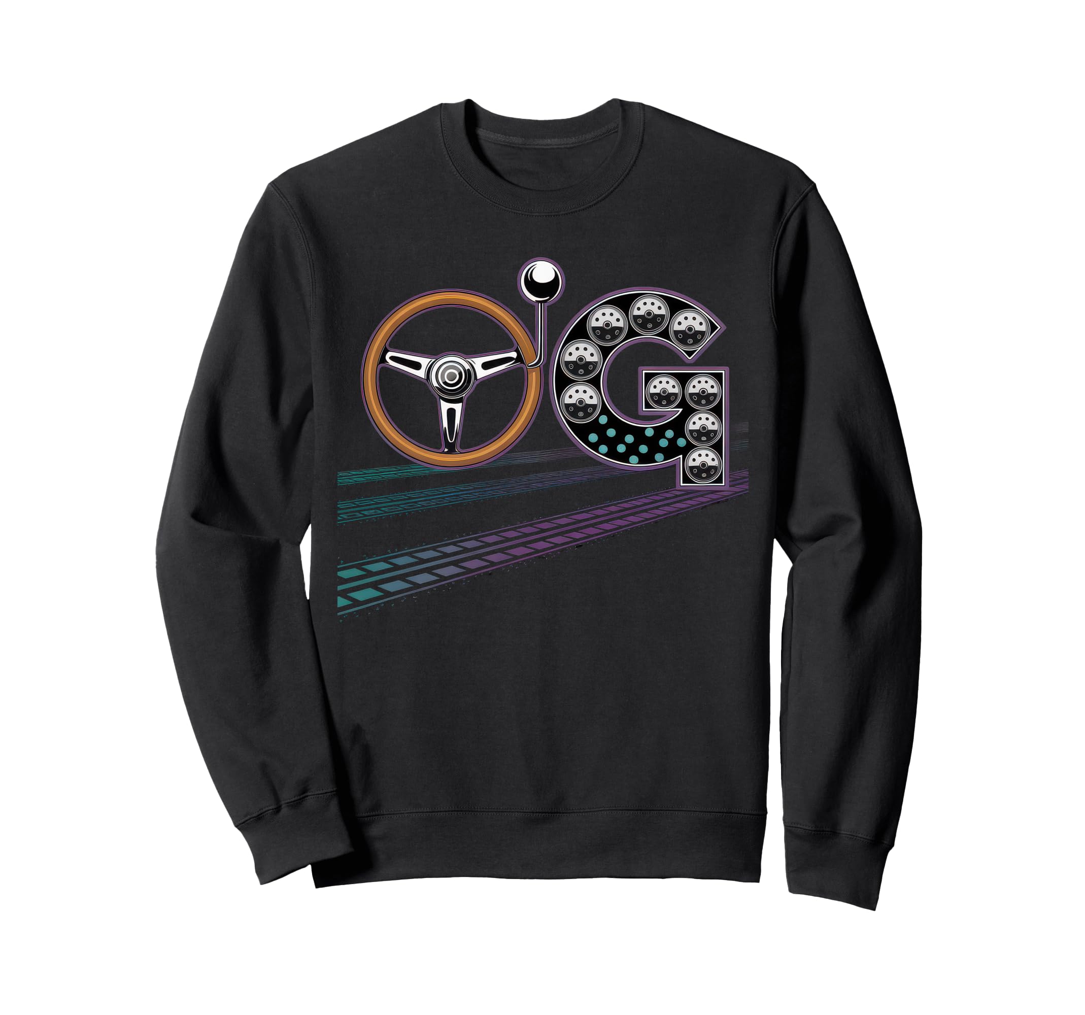 Old School Og Hip Hop Vinyl Cds Sweatshirt - Fun Novelty Design for Adults - T-Shirt, Sweatshirt, Hoodie