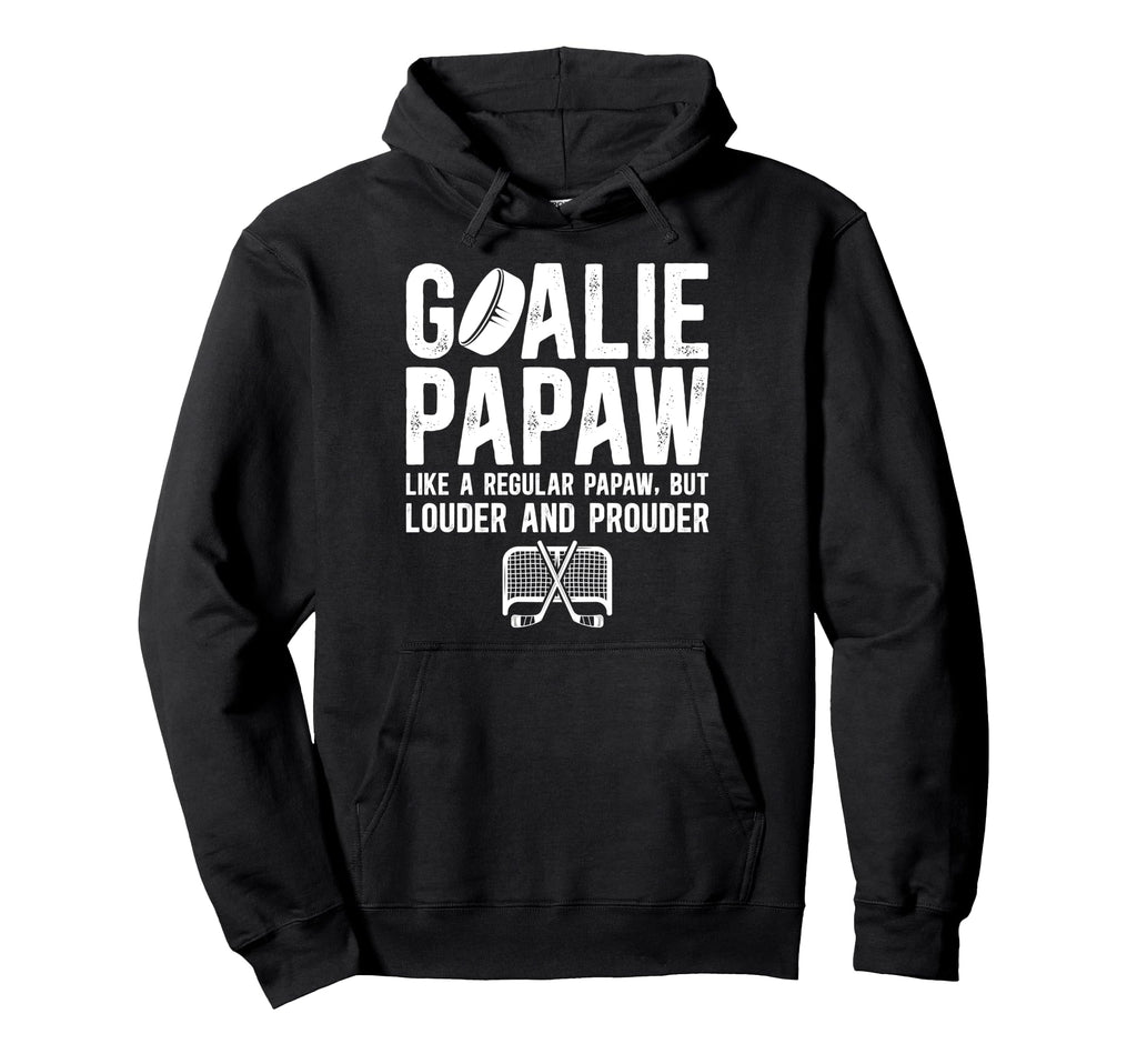 Hockey Goalie Papaw Ice Hockey Keeper Hoodie - Minimalist Print Men Women - T-Shirt, Sweatshirt, Hoodie