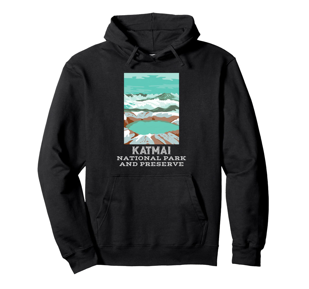 Katmai National Park Preserve Alaska Hoodie - Trendy Graphic for Adults - T-Shirt, Sweatshirt, Hoodie
