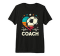 Soccer Coach Training Heart Beat T-Shirt - Custom Art Print Men Women - T-Shirt, Sweatshirt, Hoodie