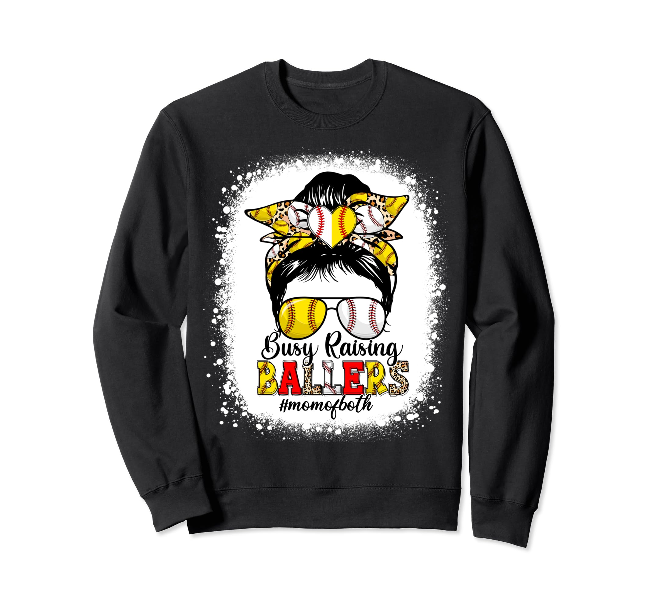 Busy Raising Ballers Baseball Sweatshirt - Minimalist Print Unisex - T-Shirt, Sweatshirt, Hoodie