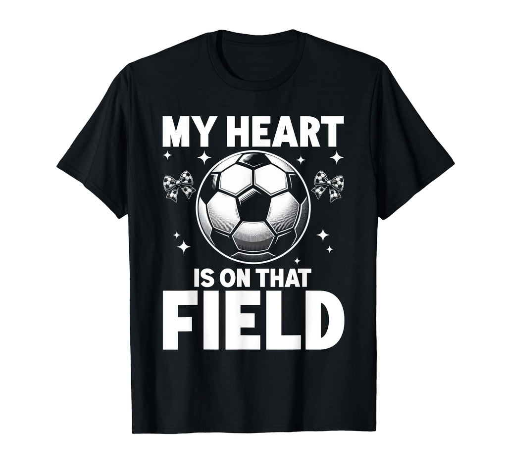 My Heart Is That Field Soccer Season T-Shirt - Minimalist Print for Adults - T-Shirt, Sweatshirt, Hoodie