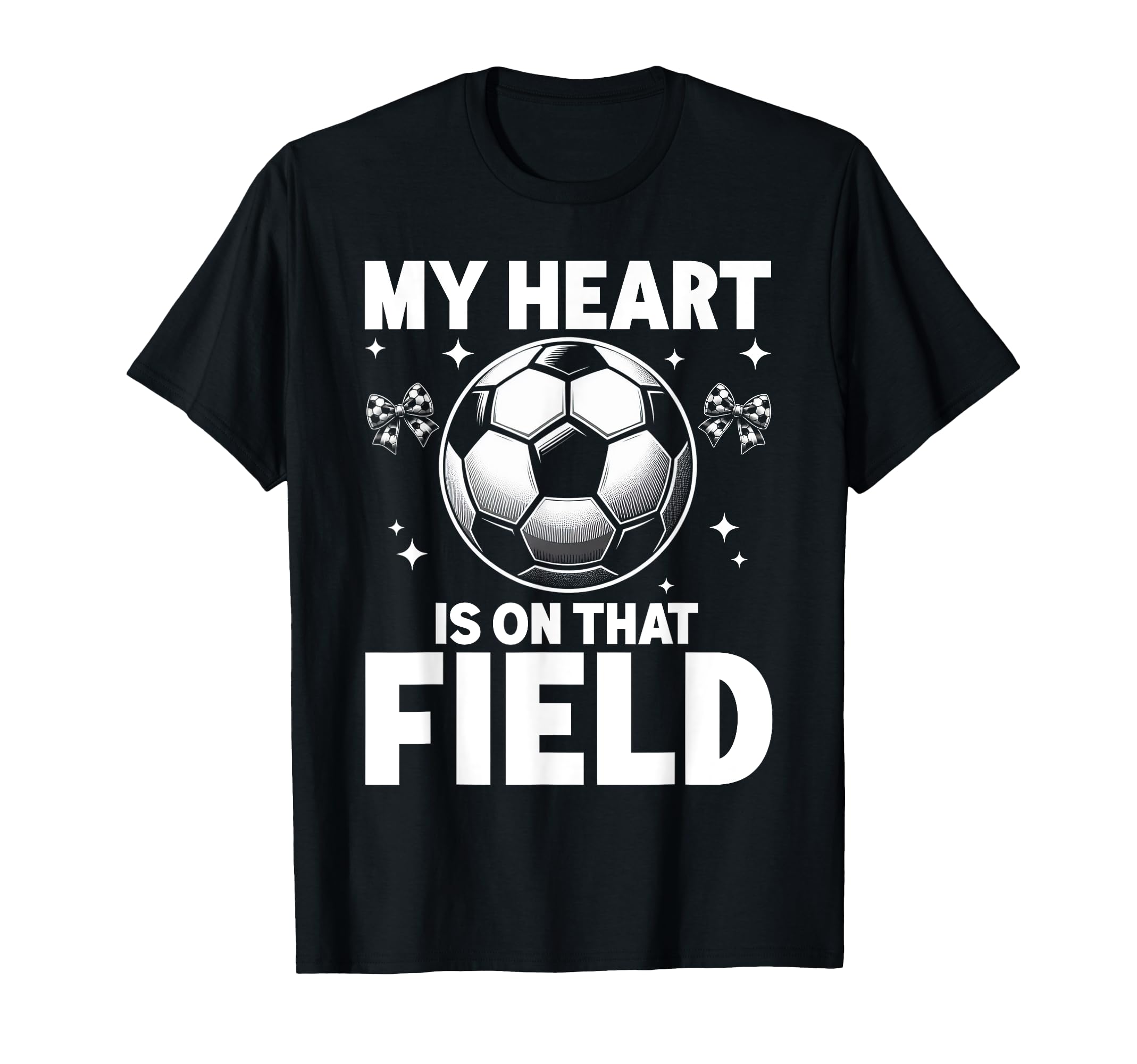 My Heart Is That Field Soccer Season T-Shirt - Minimalist Print for Adults - T-Shirt, Sweatshirt, Hoodie