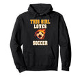 This Loves Soccer Game Day Female Soccer Hoodie - Custom Art Print Unisex - T-Shirt, Sweatshirt, Hoodie