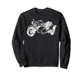 Distressed Sidecar Motorcycle Sweatshirt - Minimalist Print Men Women - T-Shirt, Sweatshirt, Hoodie