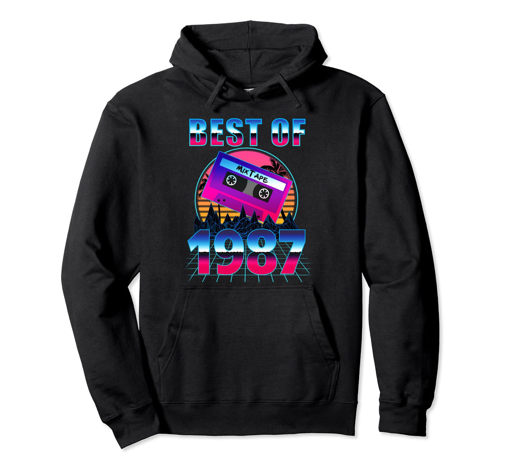 Best 1987 37 Years Old Cassette Tape Hoodie - Unique Graphic for Adults - T-Shirt, Sweatshirt, Hoodie