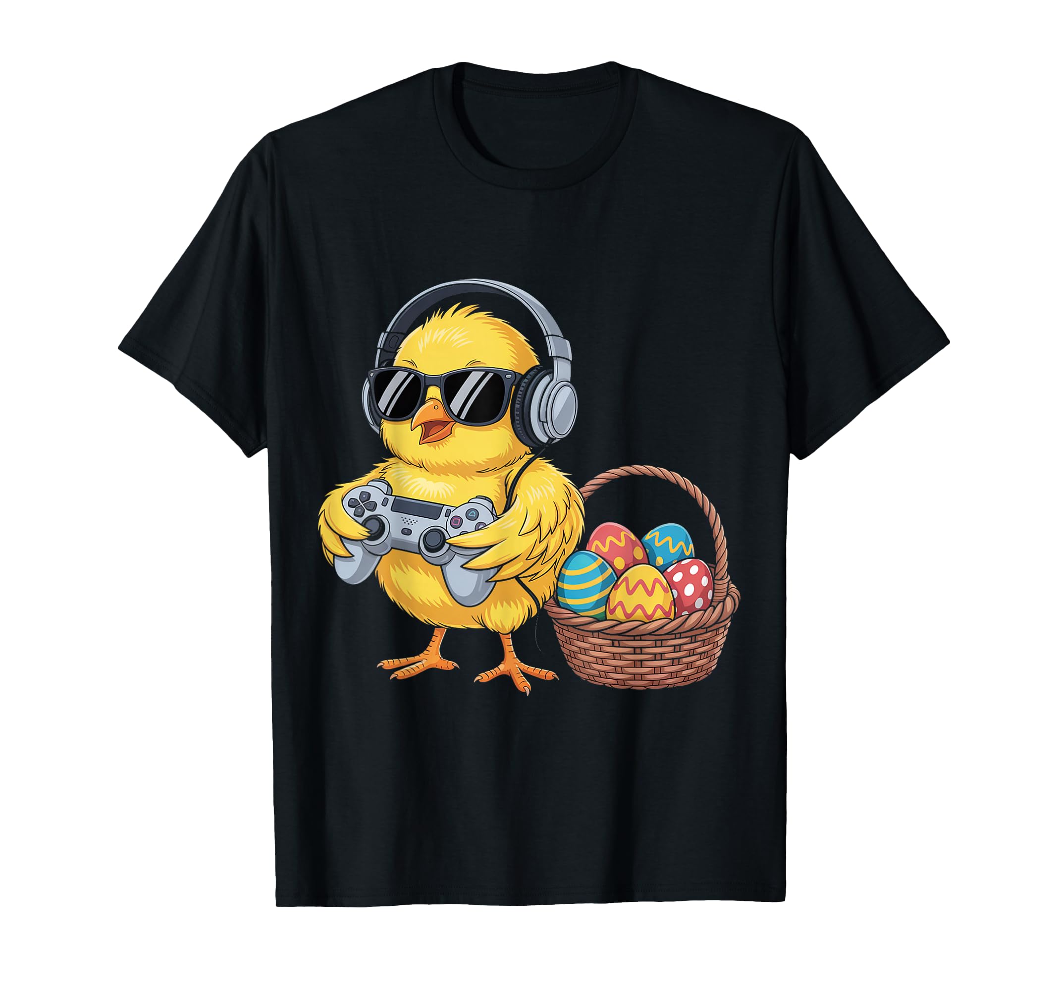 Gaming Easter Chicken Funny Gamer T-Shirt - Custom Art Print for Adults - T-Shirt, Sweatshirt, Hoodie